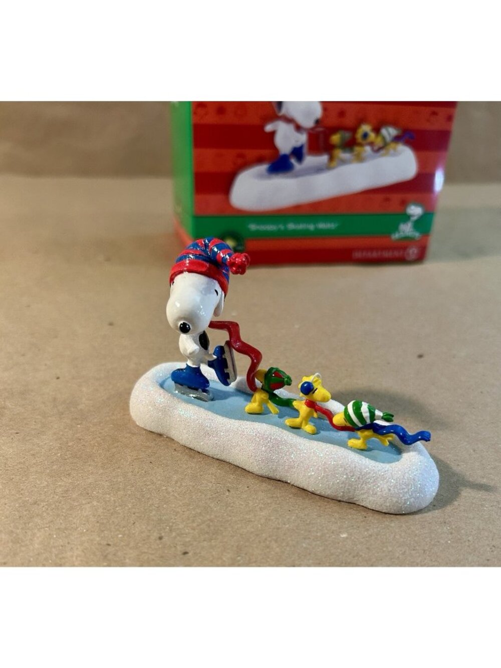 Department 56-Peanuts-Snoopy's Skating Waltz Figurine Pre-Owned in Original Box